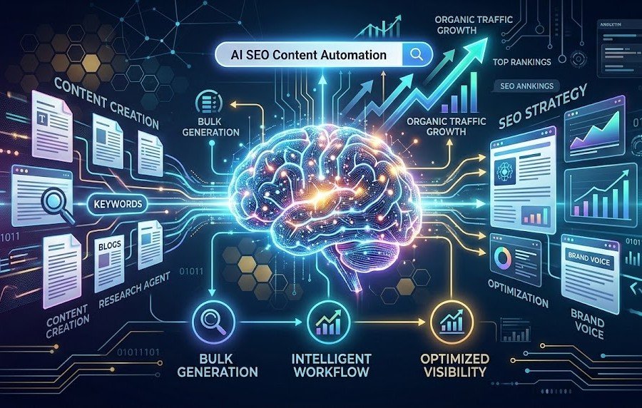 Scale your strategy with powerful AI SEO content automation. Learn how Leap AI helps your team research, write, and optimize content effortlessly.